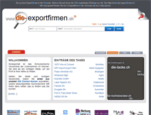 Tablet Screenshot of die-exportfirmen.ch